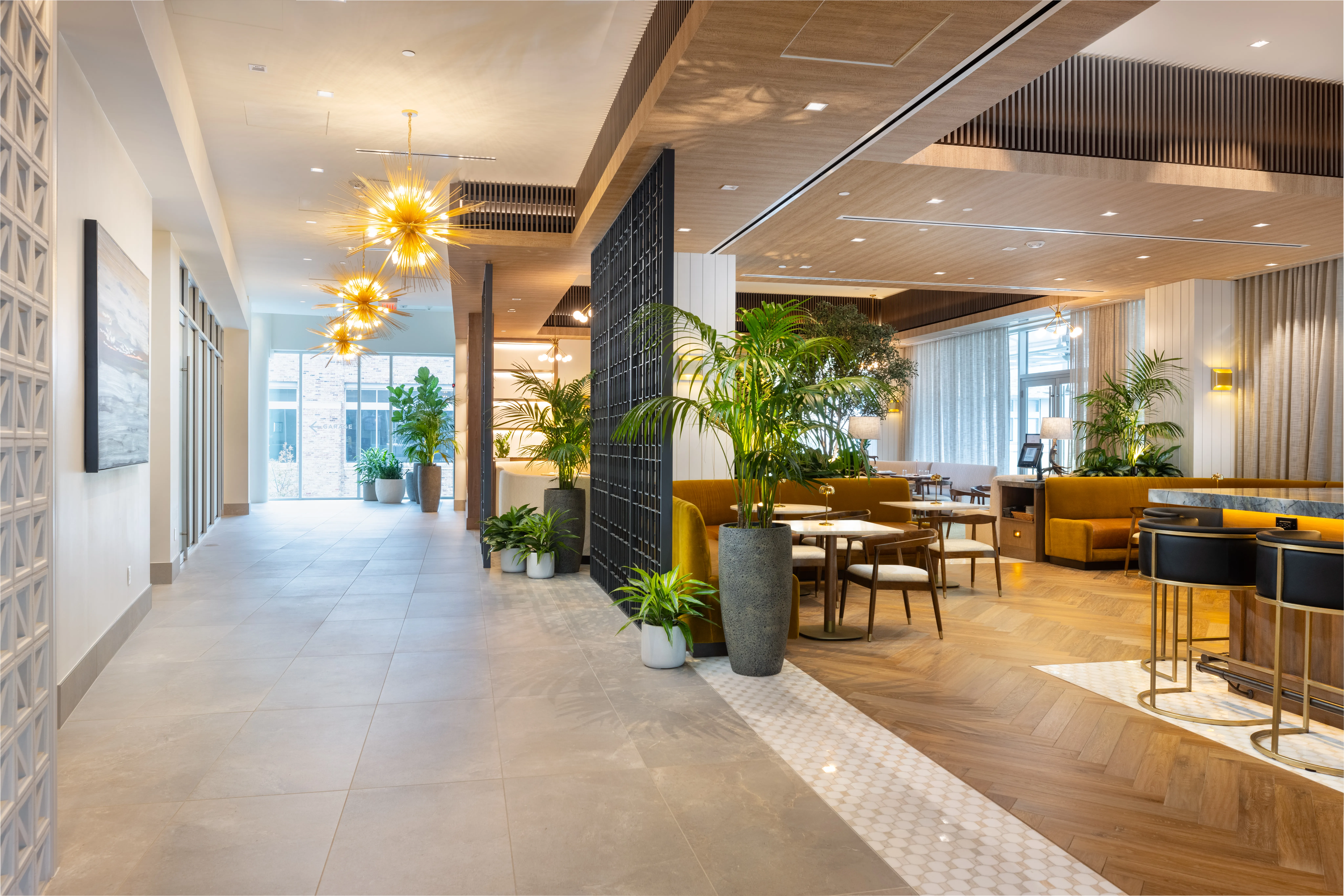 Lobby and seating,