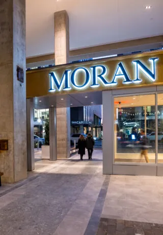The Morgan Hotel sign.