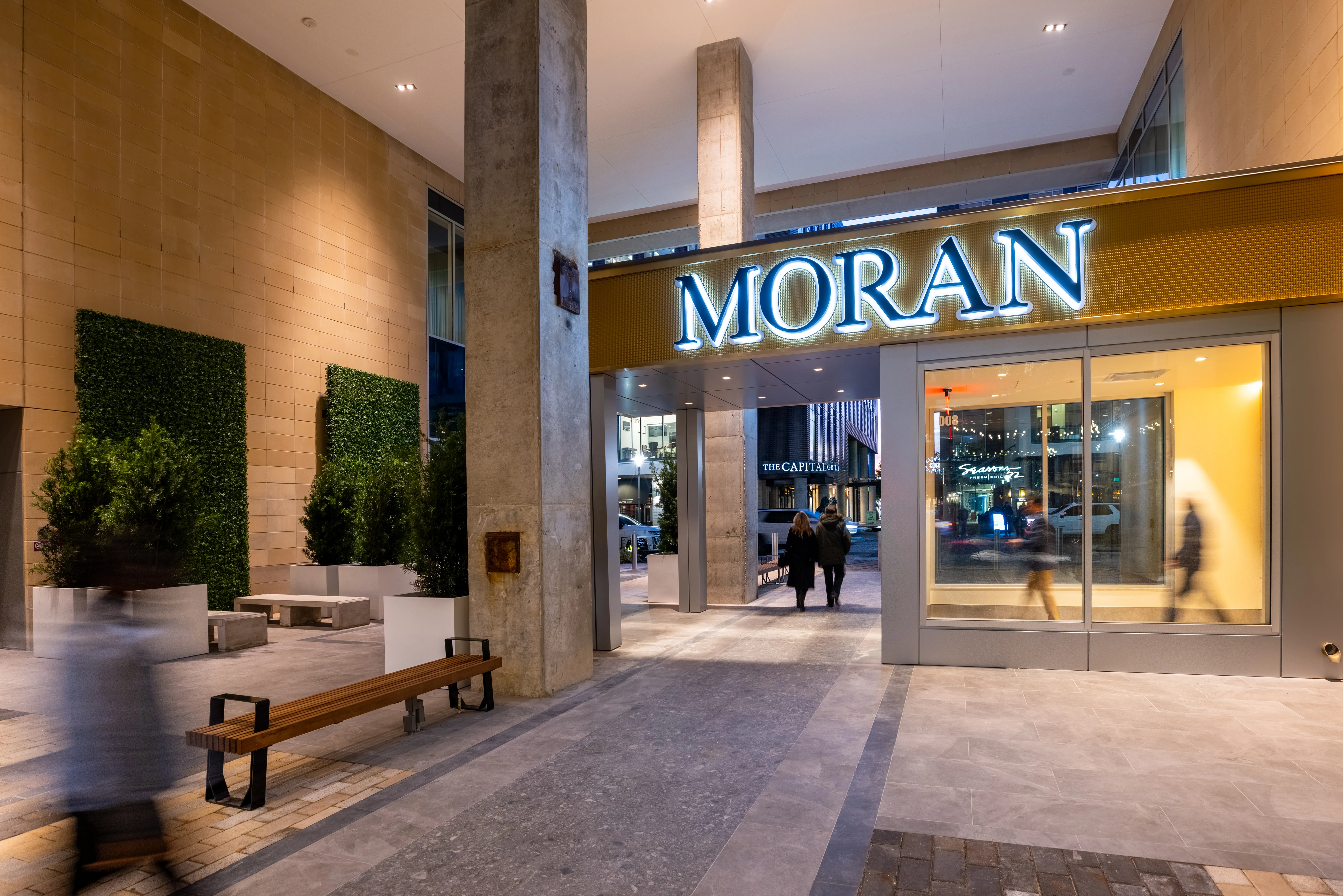 The Morgan Hotel sign.