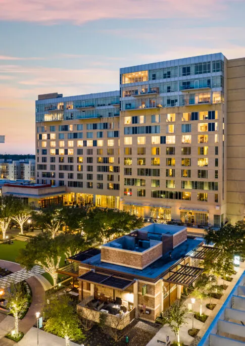 Areal view of The Morgan Hotel.