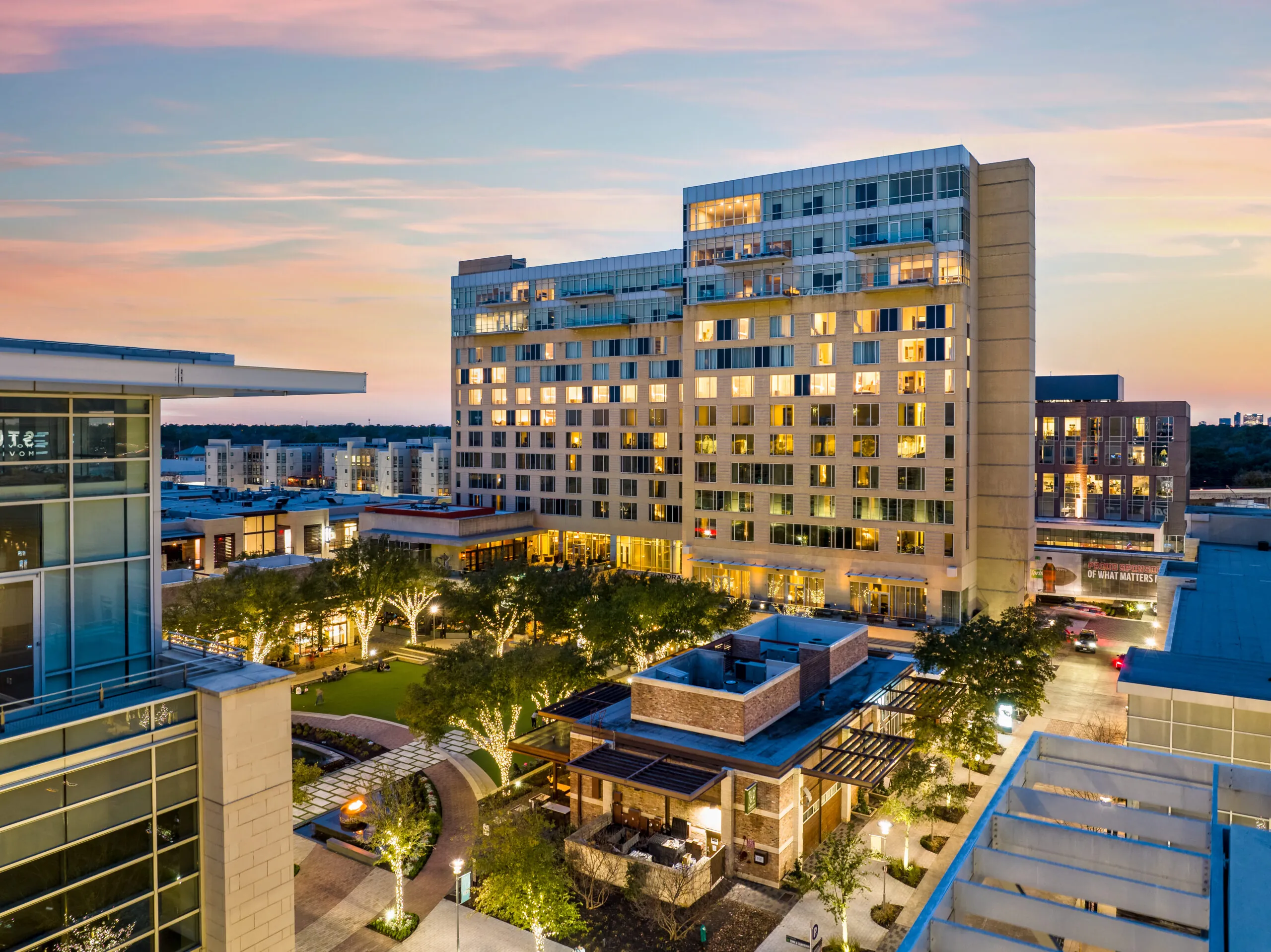 Areal view of The Morgan Hotel.